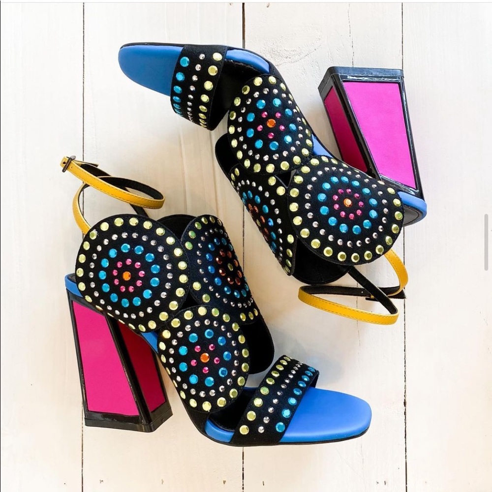 Colorful high heels, never worn before!